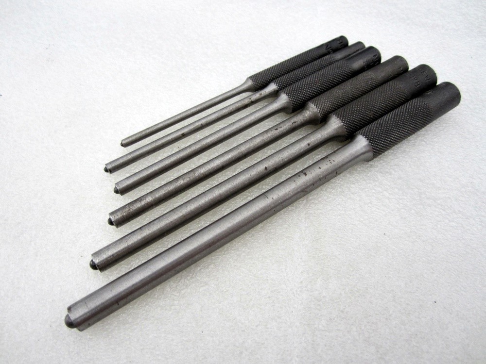 Mayhew 6pc Roll Pin Pilot Punch Set 62250 Made in USA