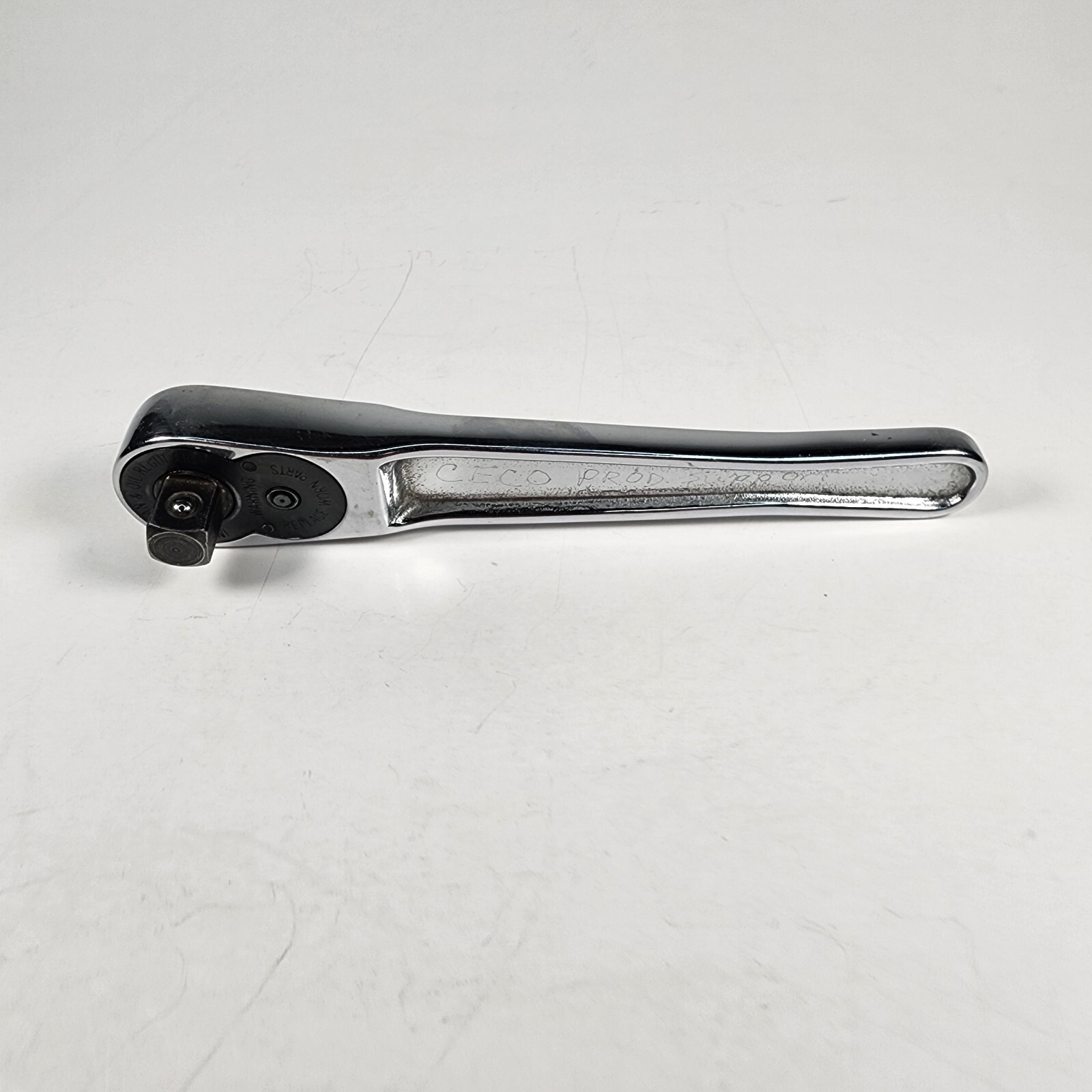 Snap-On Tools USA FN720 Polish Chrome Ratchet 3/8″ Drive – Short Handle 6″ Long