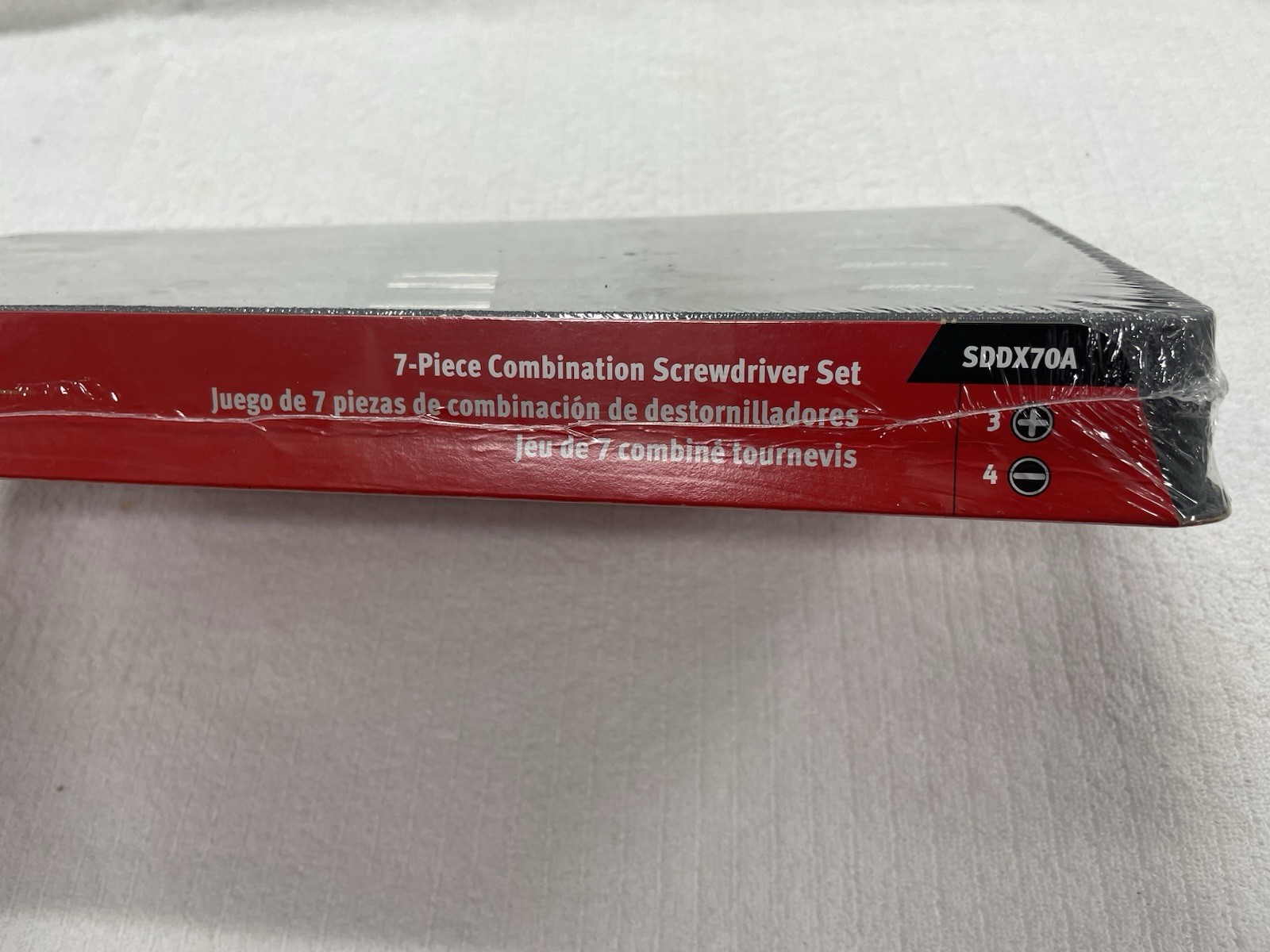 NEW Snap On Combination Screwdriver Set 7 Pcs. Black Hard Handles SDDX70A
