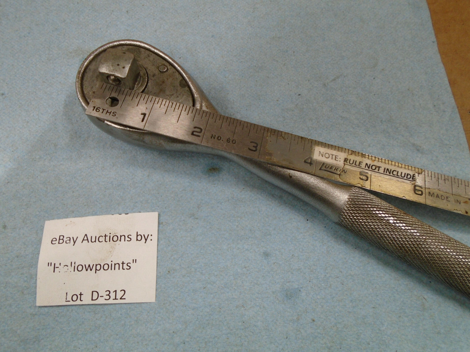 Penens Corp. USA 1/2″ Drive Ratchet No. 1661 Vintage Tool 9.6″ long D312