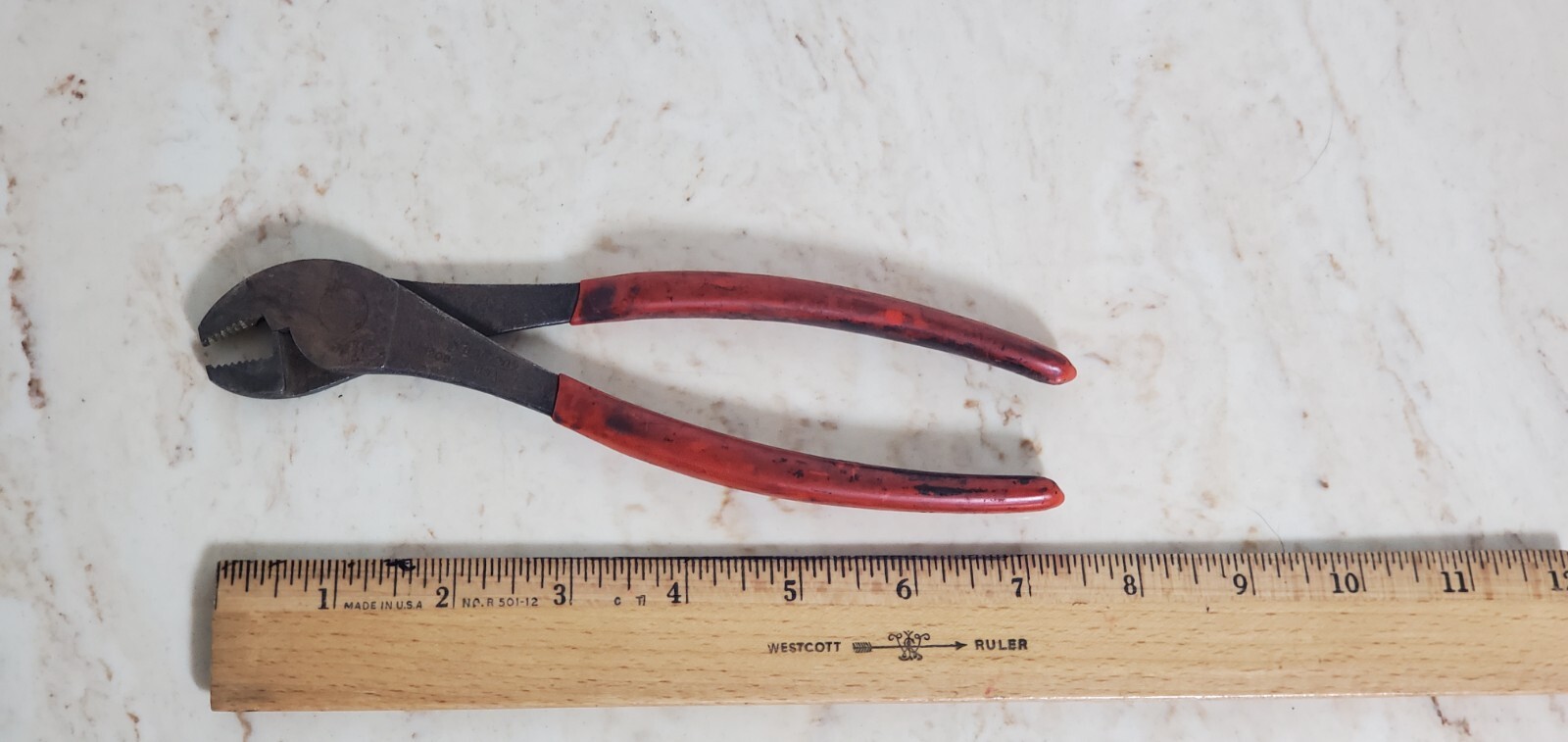 SNAP ON Tool 208CP Battery Bolt Pliers Side Mount Angle Nose Offset Jaws USA