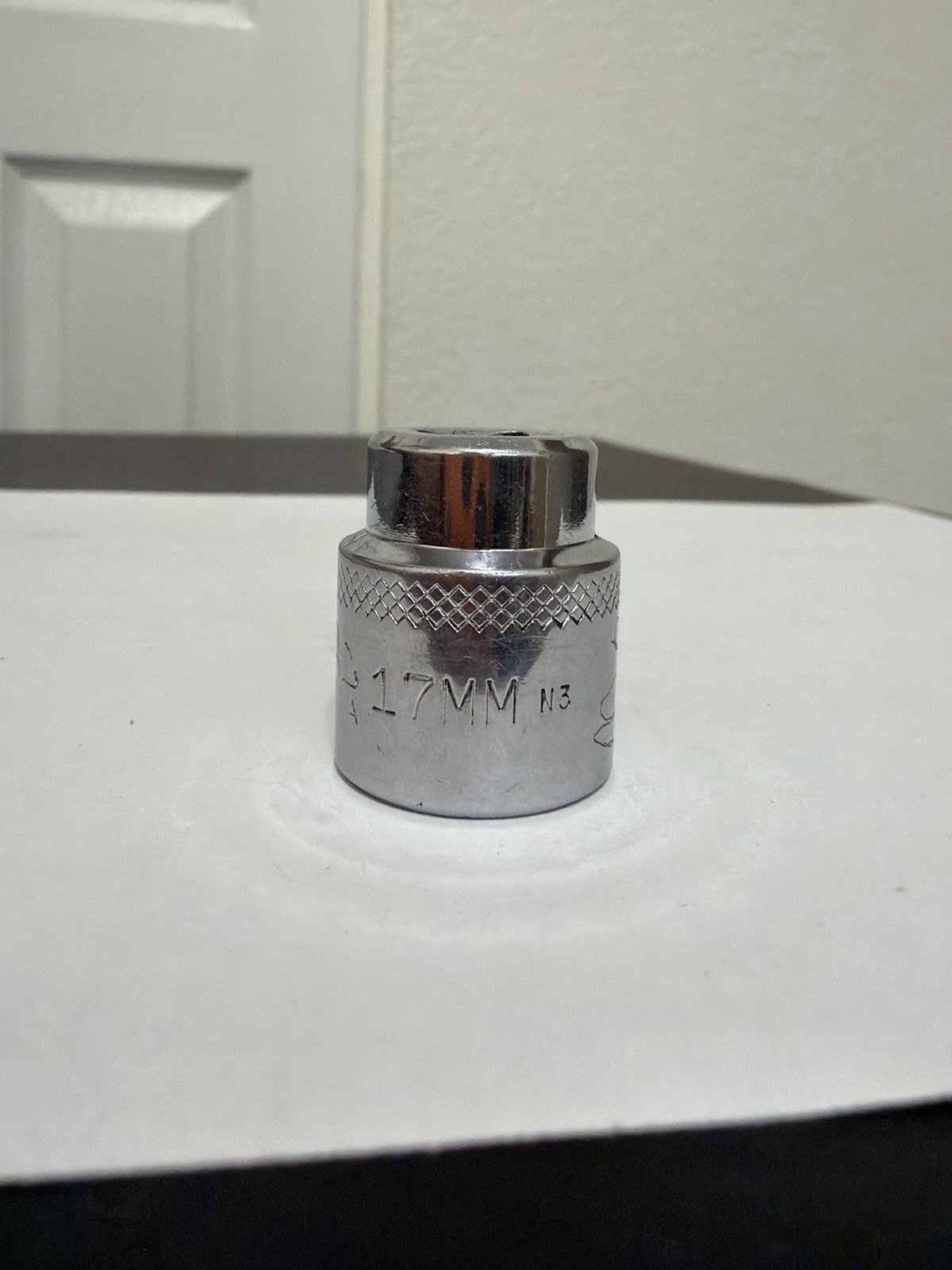 Mac Tools 3/8″ Drive 17MM 6PT Metric Shallow Chrome Socket USA X617MM