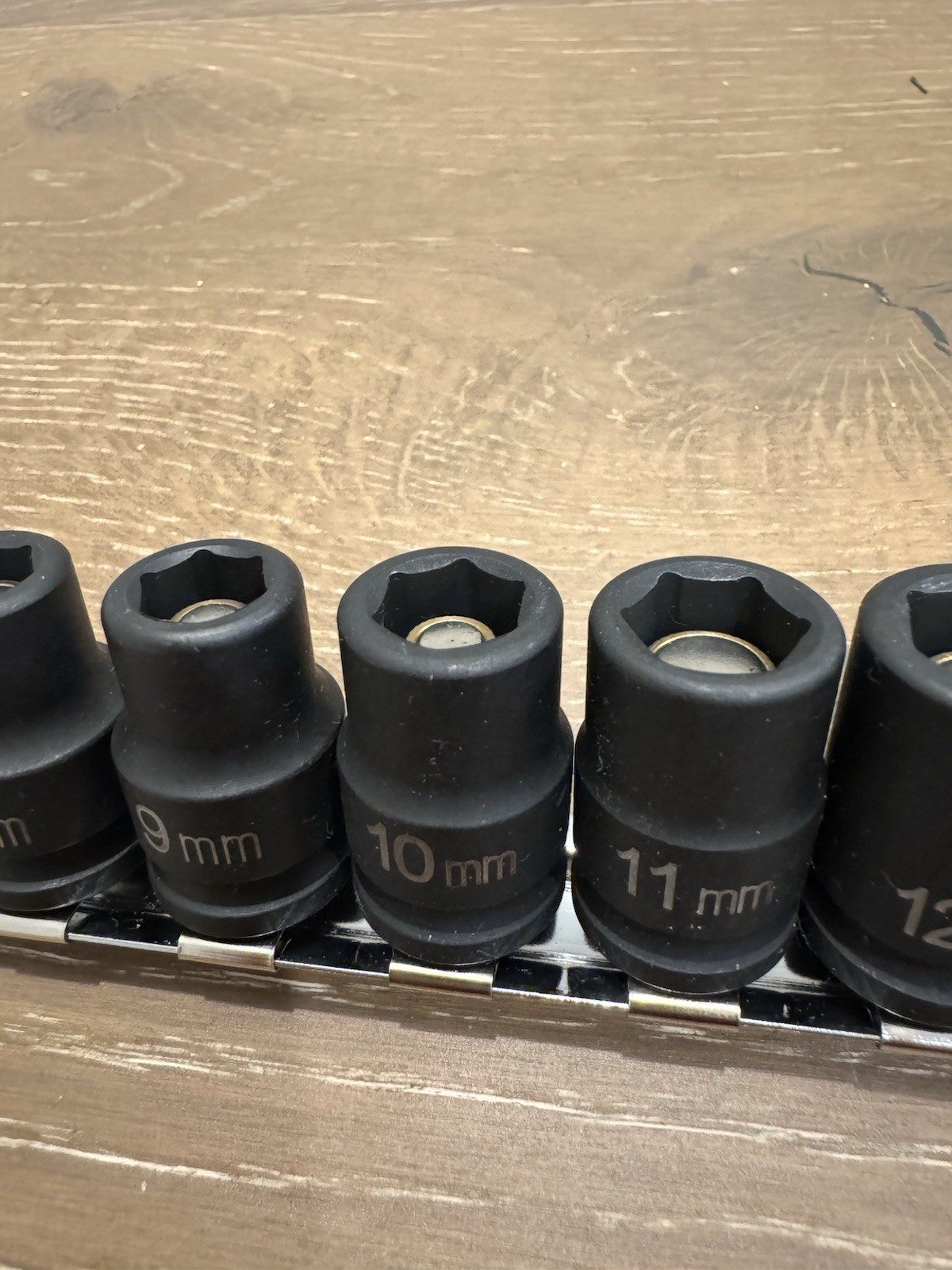 NEW Grey Pneumatic 1213MG | 3/8″ Drive Std Length Magnetic Impact Set – Metric