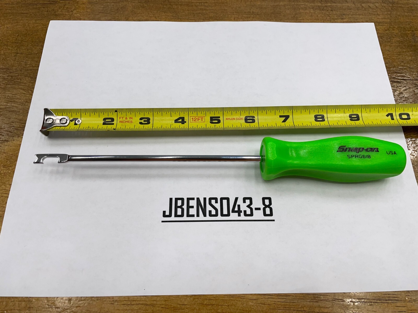 Snap-on Tools USA NEW GREEN 5/16″ Blade Width Push-Pull Spring Tool SPRG618G