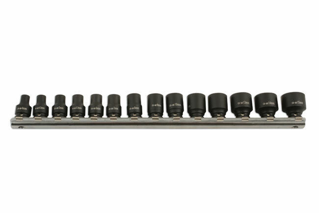 Laser Tools Impact Socket Set 1/4″D 14pc – 5961