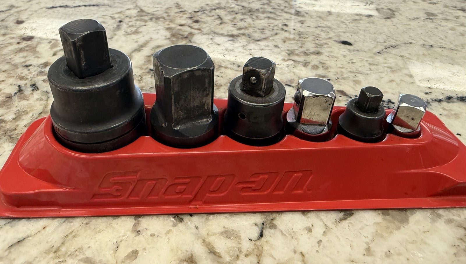 6 Pc Snap On Tools Adapters 1/4,3/8,1/2,3/4” Dr Set TA3,GFATIE, A2A,GLAFIF,GLA12