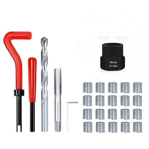 King 26pcs Metric Thread Repair Tool Insert Kit Helicoil Car Pro Coil Tool M10