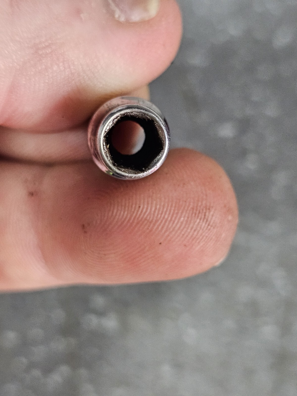 MAC M6 6MM 1/4dr. chrome 6pt.shallow socket USA T2