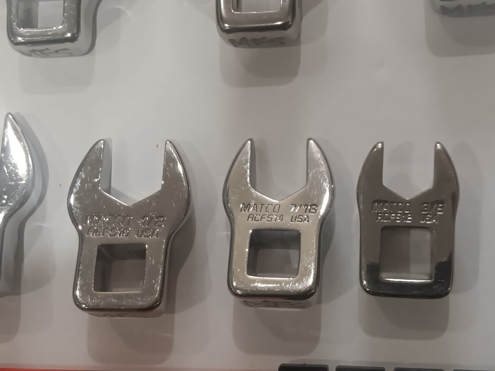 Matco 11pc 3/8” Drive SAE Crowfoot Wrench SET MADE IN USA (Read)