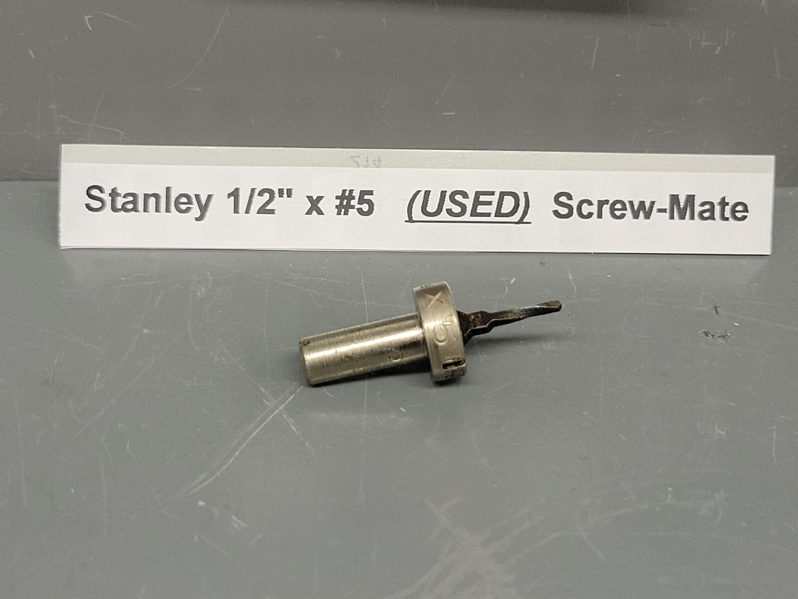 Stanley Screw-Mate Drill Countersink 1525 Drill 1/2″ x # 5 USED USA