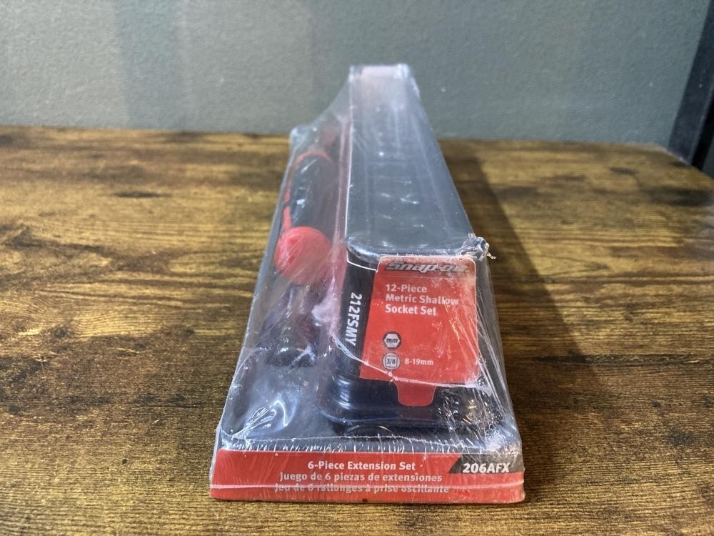 Snap-on 3/8″ Drive Ratchet Metric Socket Extension Bar Set [Unused]