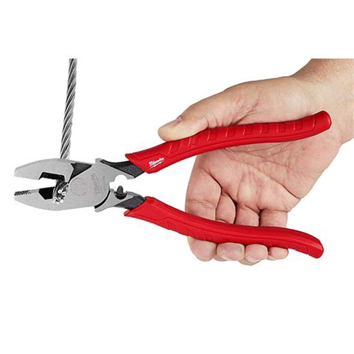 Milwaukee Tool 9″ Comfort Grip High Leverage Lineman’s Pliers with Crimper