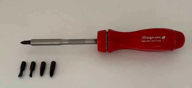 Snap-on Tools USA Racing Edition Ratcheting Screwdriver Vintage from 1980s