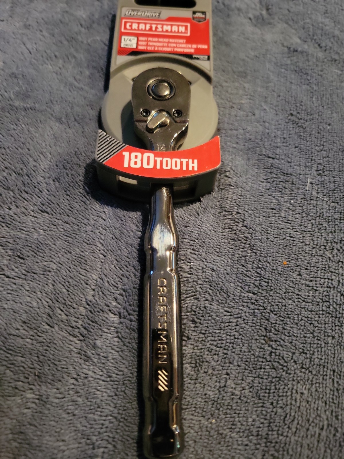Craftsman Overdrive 1/4 Gun Metal Chrome Rachet