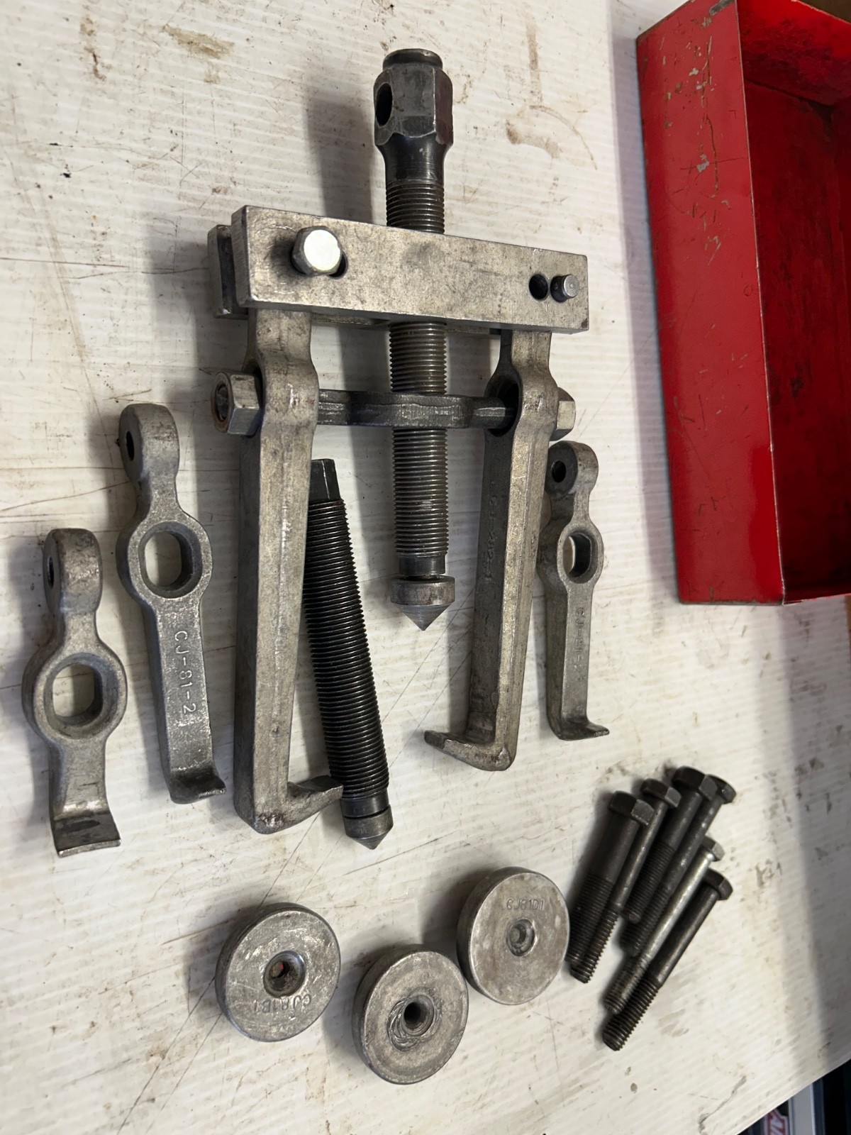 Snap-On Gear & Bearing Bar Puller Vintage cj282-1, cj 81-2, cj87-1 Read pls