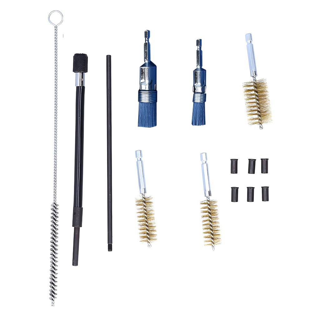 14Pcs/Set Diesel Injector Seat Cleaning Brush Tool Engine Injectors Cleaner Kit