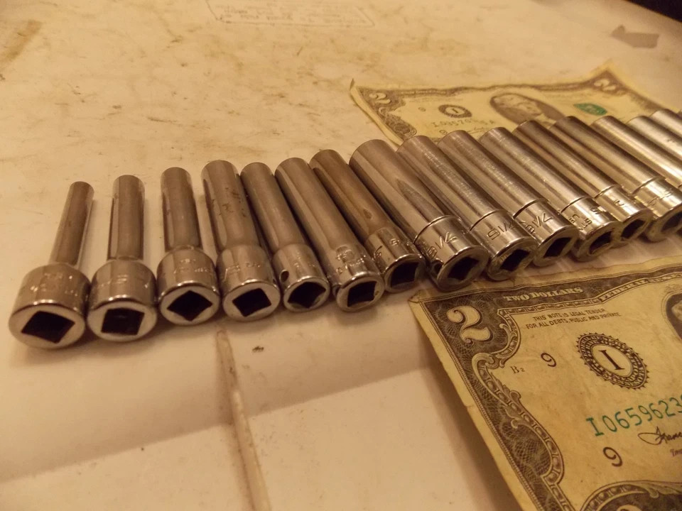 Snap-On Deep Socket 6pt 1/4″ Dr 3/16 to 9/16″ SAE sold as singles FREE ShipAftr1