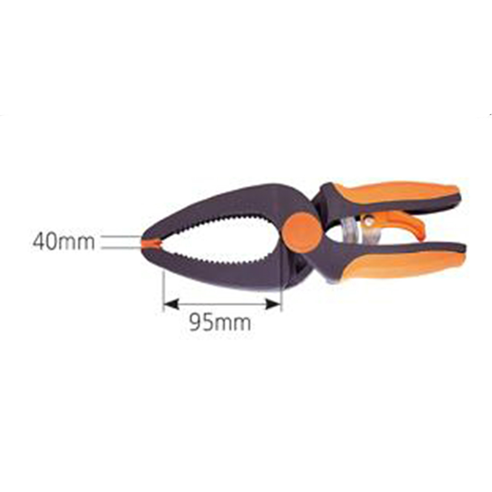 9″ Ratchet Handy Clamp Long Nose for Wood Working Tool 66mm Jaw Opening