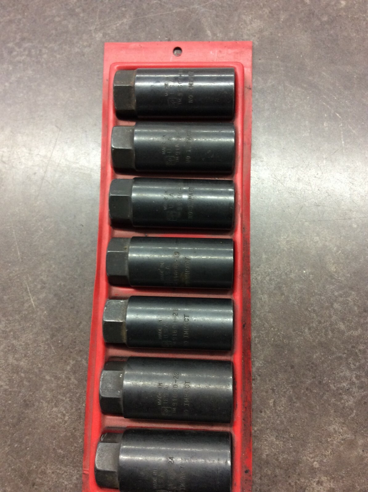 SP USA 91600 NO IMPACT DEEP SOCKETS 14MM,17MM,18MM,19MM,21MM,22MM WITH CASE
