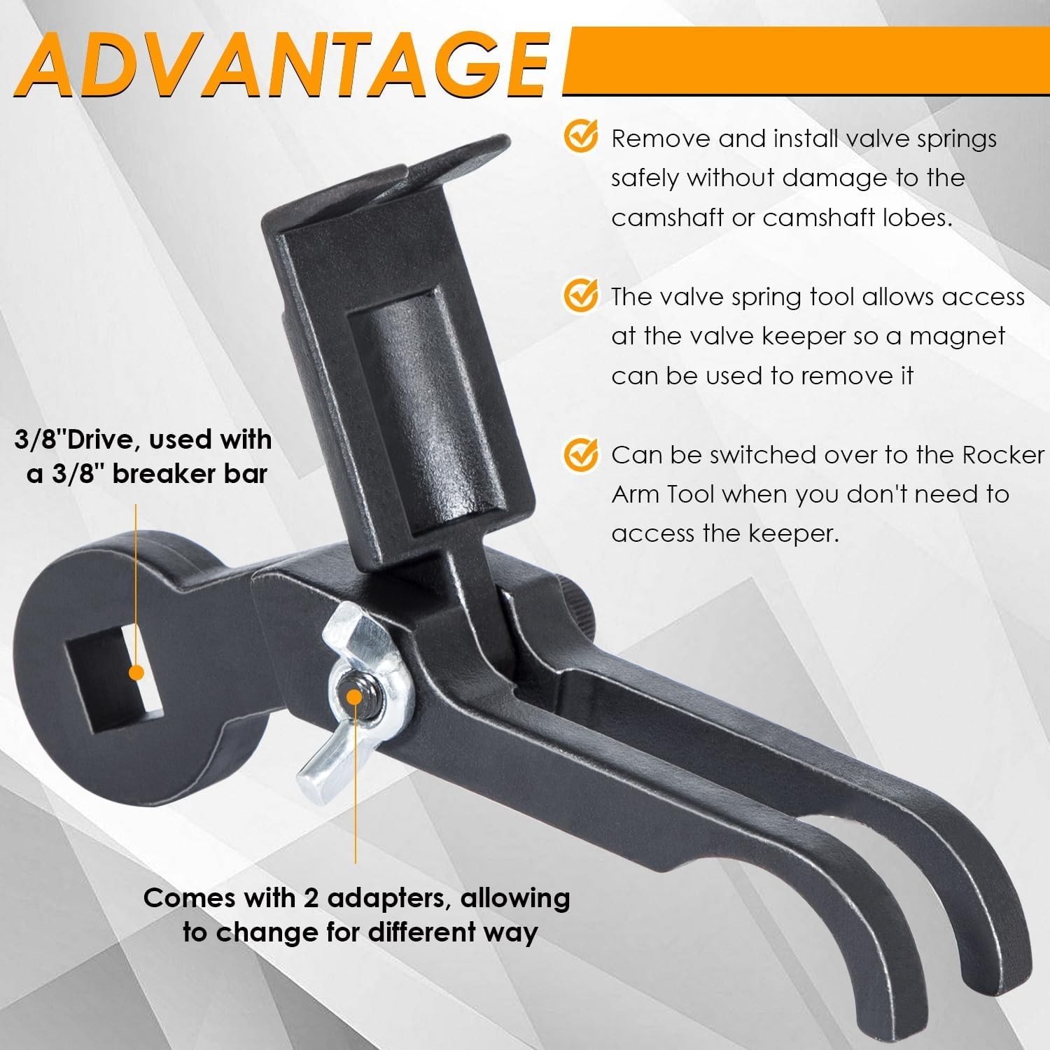 Rocker Arm Remover Installer & Valve Spring Compressor Tool for Chrysler, Dod…