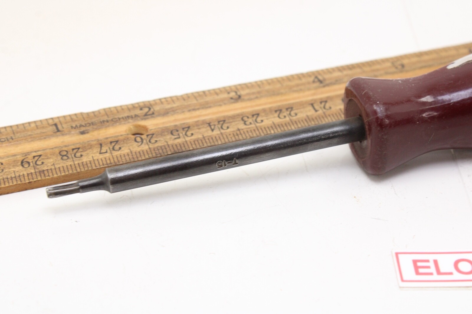 Matco Tools SDM T15 Torx 3″ Driver Burgundy Hard Handle USA