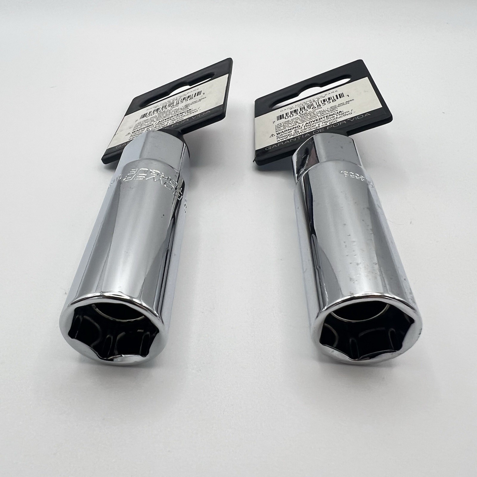 Power Torque 2pc 5/8″ Magnetic Spark Plug Socket 6-Point 3/8″ Drive GM8558 NOS