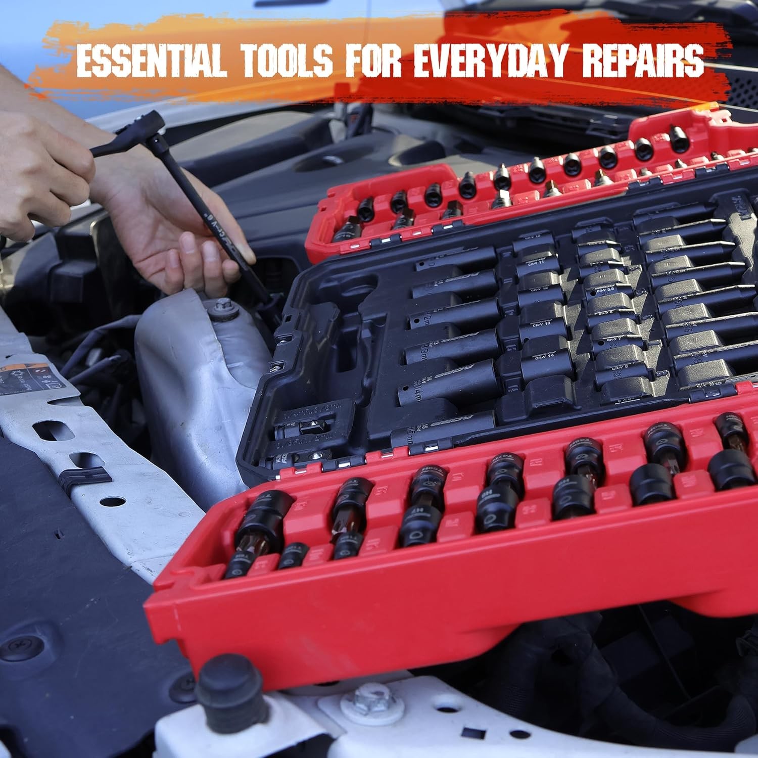 73-Piece Hex Torx Bit Impact Socket-Set, Master Socket Set, SAE…