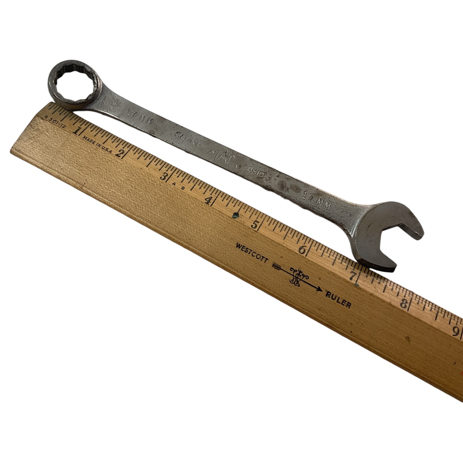 Mac Tools Combination Wrench 17mm 12 Point M17CW Sold As Pictured Mechanic Tool