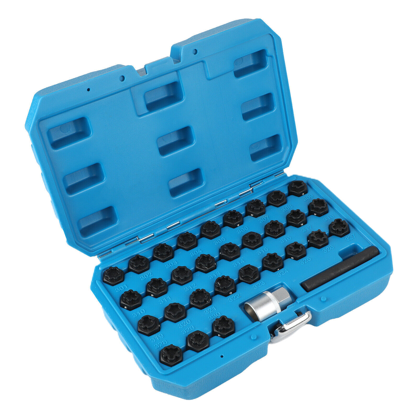 32pc Wheel Lock Lug Nut for Mercedes Benz Master Key Set Removal Socket Tool Kit