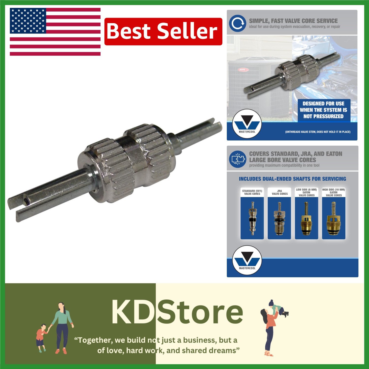 81290 Valve Core Remover & Installer – Compact, Durable, Versatile Tool for R…