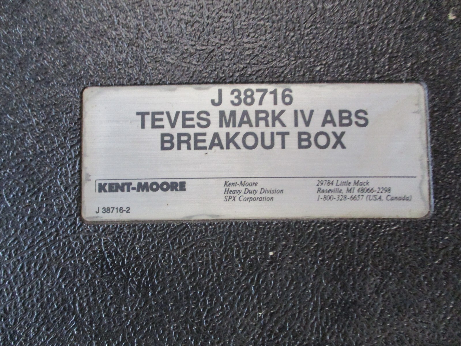 KENT MOORE TOOL J-38716 TEVES MARK IV ABS BREAKOUT BOX KIT