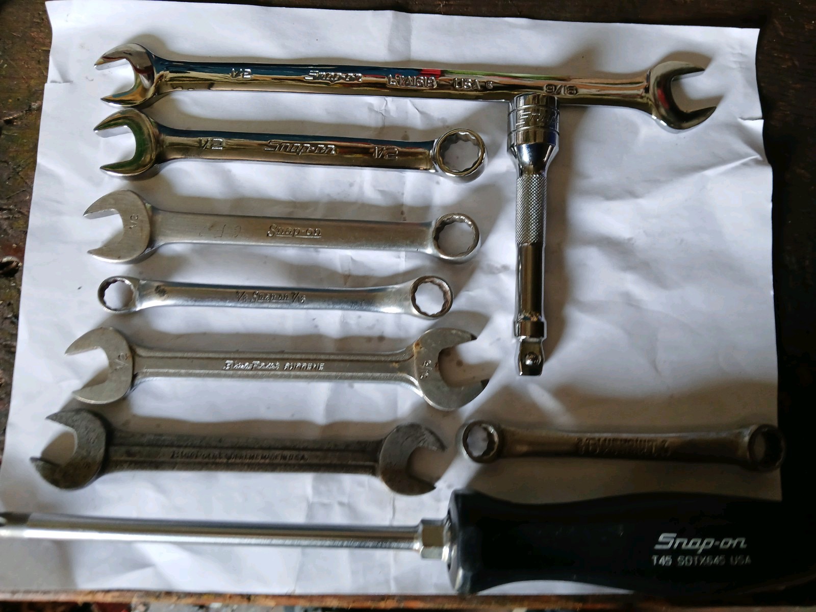 Snap On & Blue Point Lot New & Used Tools Tappet Wrench, Wobbler Extension Etc..
