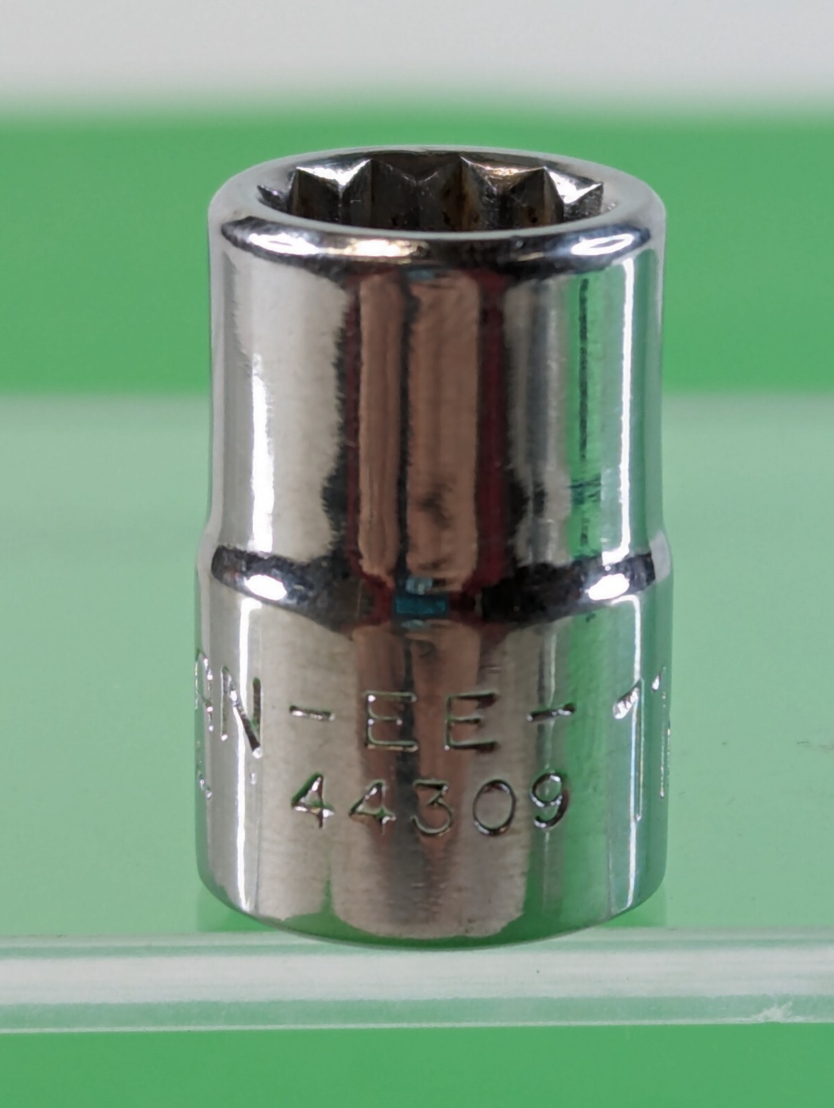 Craftsman USA 3/8in Drive 11mm Socket 12 Point Shallow Chrome Vintage 44309