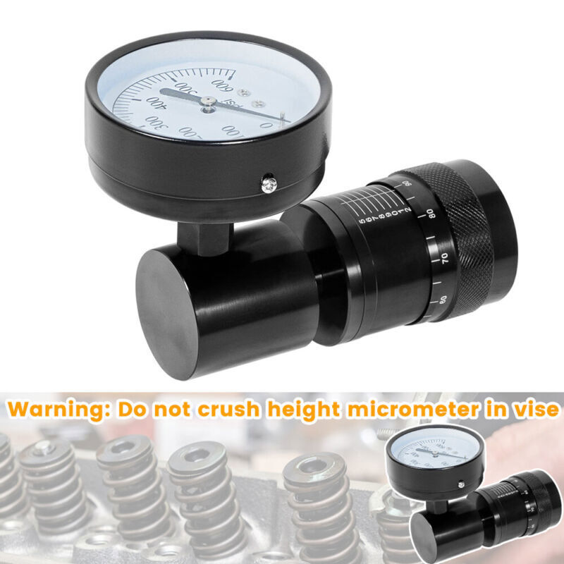 66841 Valve Spring Tester Measuring Combo Height Micrometer Round Dial 0-600LB