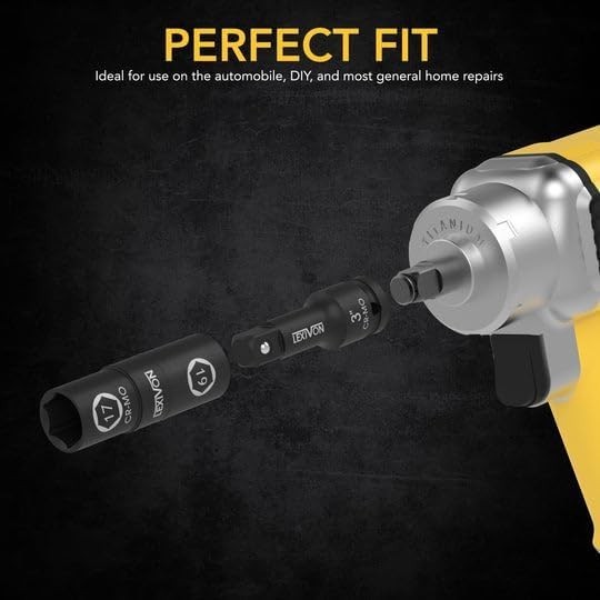 High-Impact Grade Lug Nut Socket Set with Lifetime – 6 Pieces
