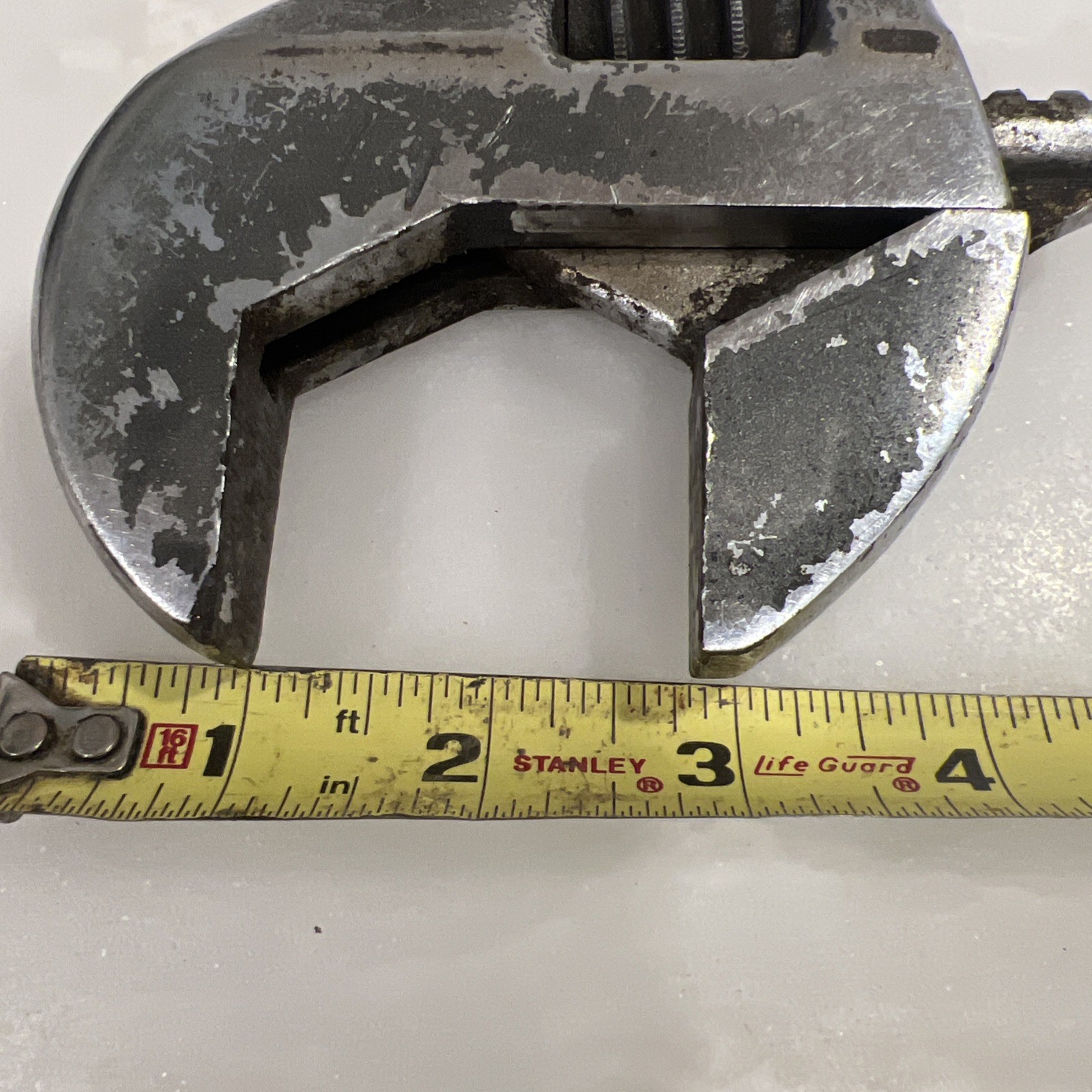 Vintage Crescent Tool Crestoloy 15″ Adjustable Wrench Made USA Cap 1 11/16” 43mm