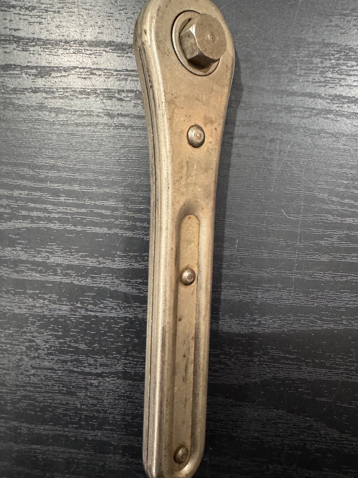 Vintage Ratcheting Hexagonal Wrench Length 7 Inch Ratchet 1/2″ Drive