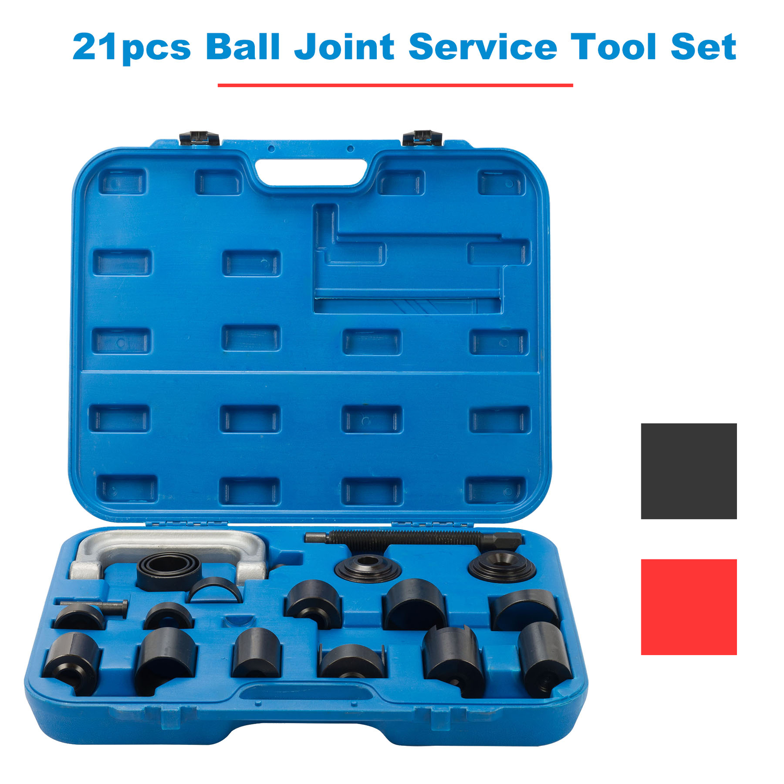 21PC C-PRESS BALL JOINT MASTER SET SERVICE KIT REMOVAL INSTALLER 2/4WD AUTO