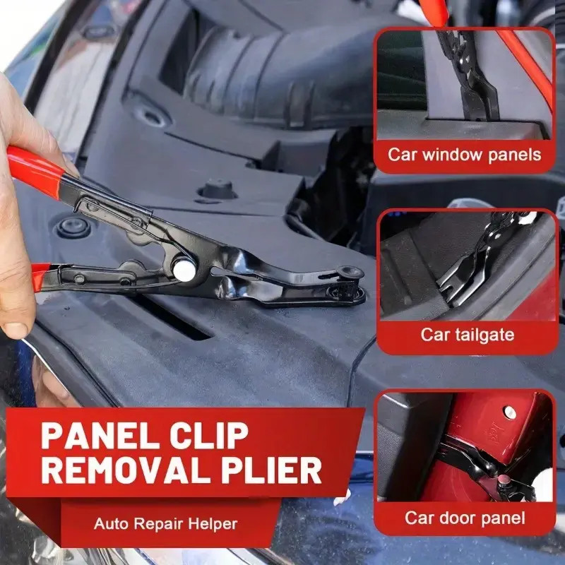 3Pcs Car Trim Clip Removal Pliers Pry Tool Kit with Storage Bag