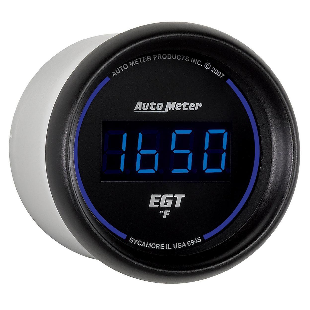 AutoMeter GAUGE, PYROMETER (EGT), 2 1/16″, 1600 Degrees F, DIGITAL, BLACK DIAL*2