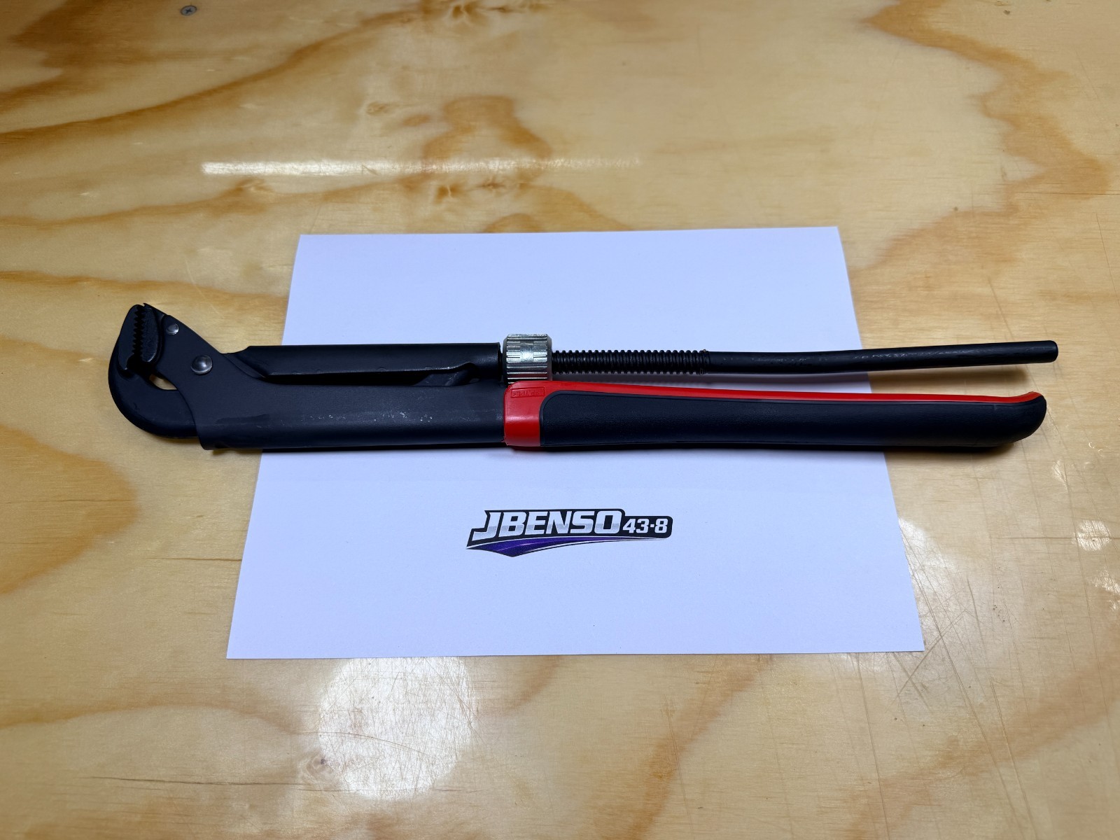 Snap-on Tools NEW RED 17″ Soft Grip Quick Adjust Pliers Wrench PWZ2QA