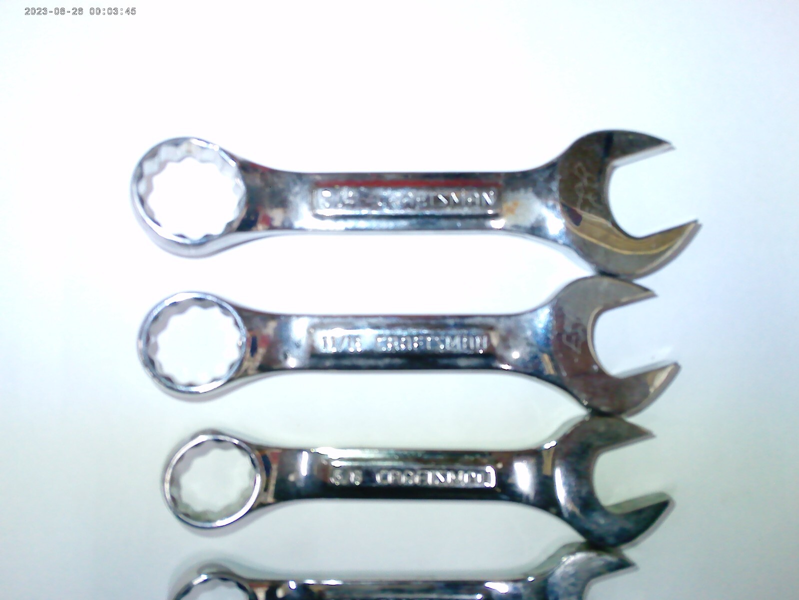 Craftsman 4pc SAE Full Polish Stubby 12PT Wrench series 9/16-3/4 USA BIN OBO