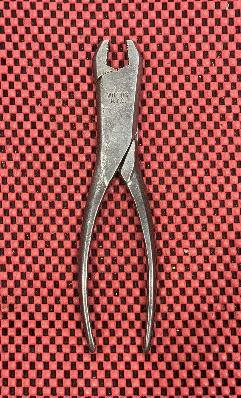 Vintage WOODS N.Y.C. Tools Battery Terminal Pliers Made in USA Rare M7
