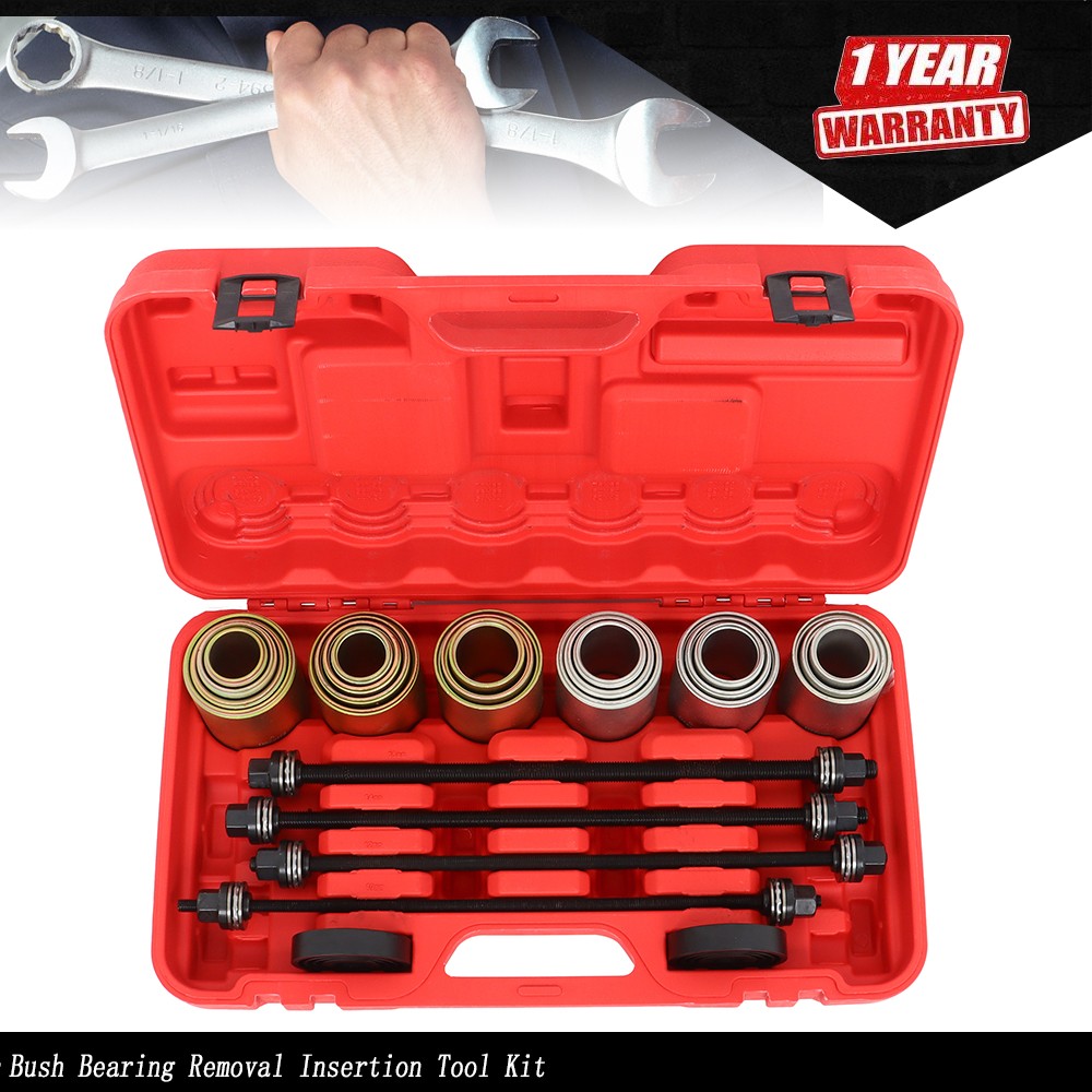 Universal Press Pull Sleeve Kit Bush Bearing Removal Insertion Tool Kit 26PCS