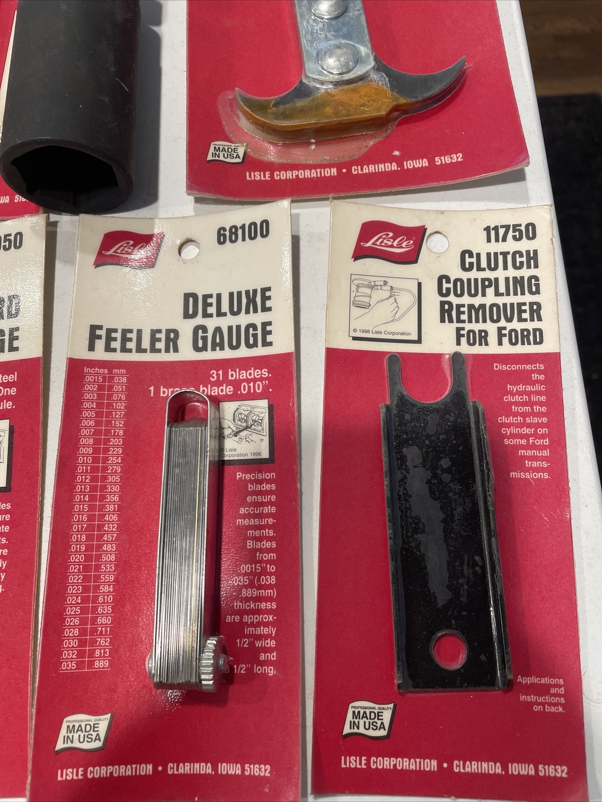 10 New Lisle Tools Feeler Gauges Sockets 39700 56750 66500 39500 67950 68100