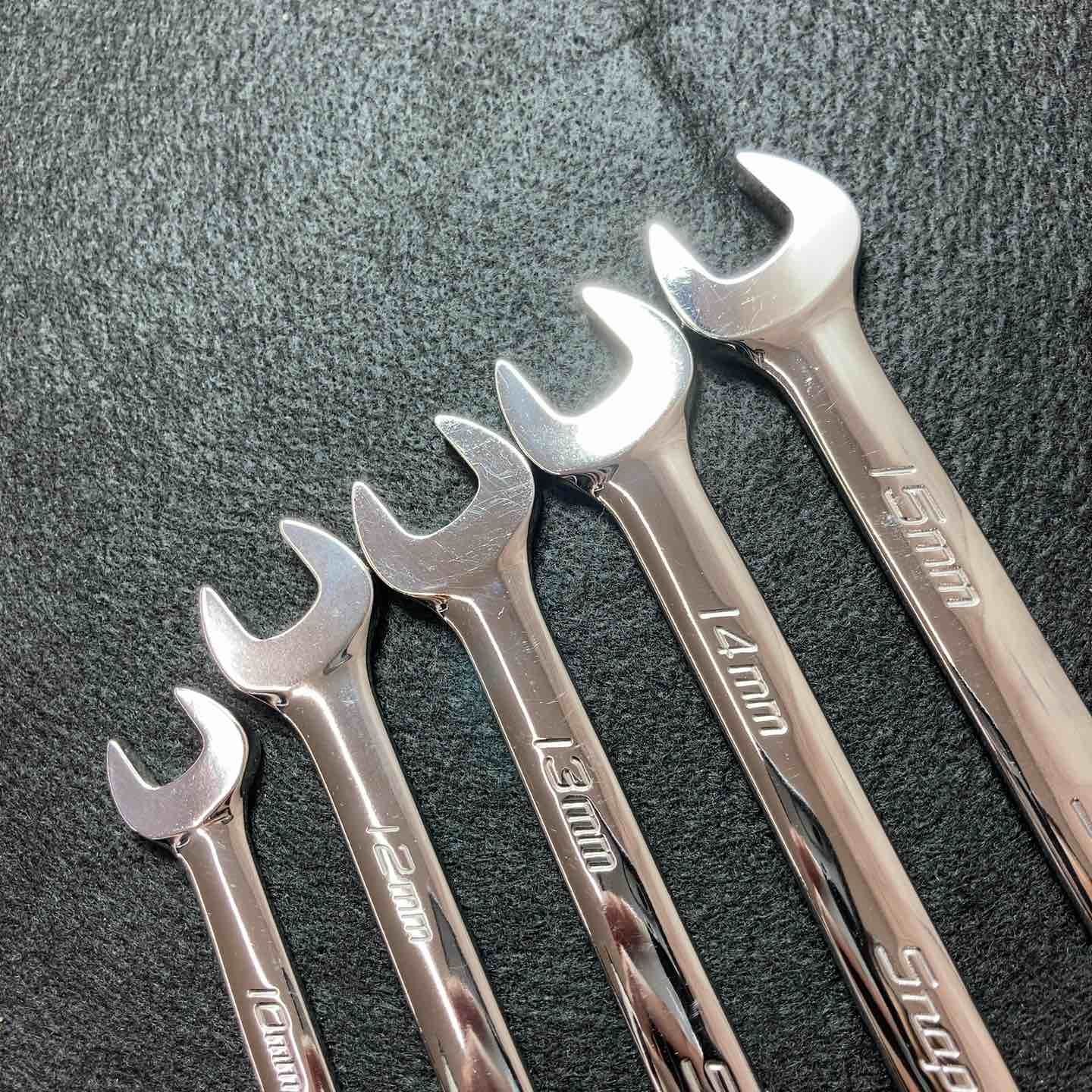 Snap On OEXM100B/120B/130B/140B/150B Frank Drive Combination Wrench 5-Piece Set
