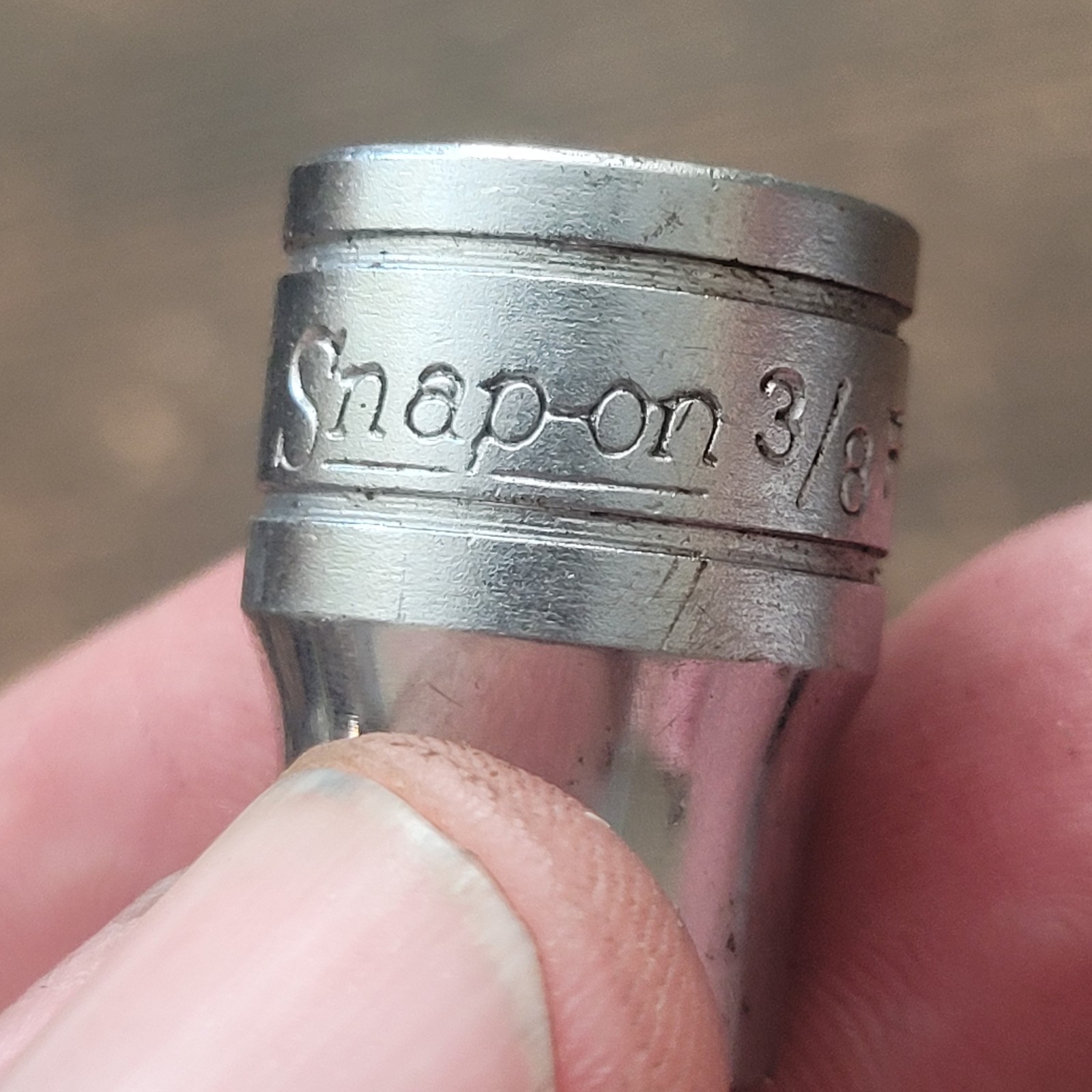 Snap On 3/8″ Drive 12 Pt Shallow Socket Set 7/8, 13/16, 3/4, 1/2, 3/8 F121-F281