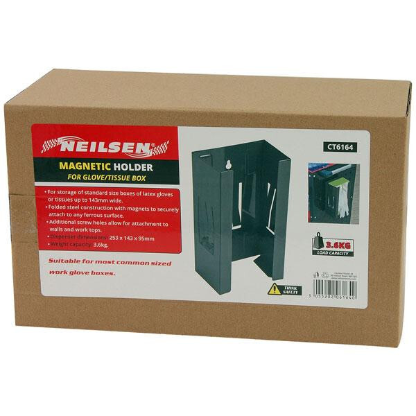 Neilsen Magnetic Glove Box Dispenser Wall Mount Steel Holder PPE Tissue