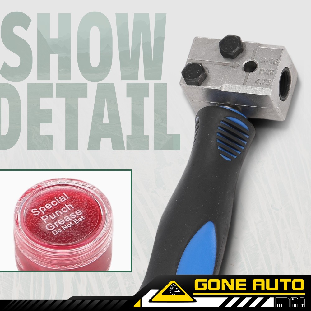 Universal Handheld Car 3/16» Single Flare W/Storage Brake Line Flaring Tool Kit