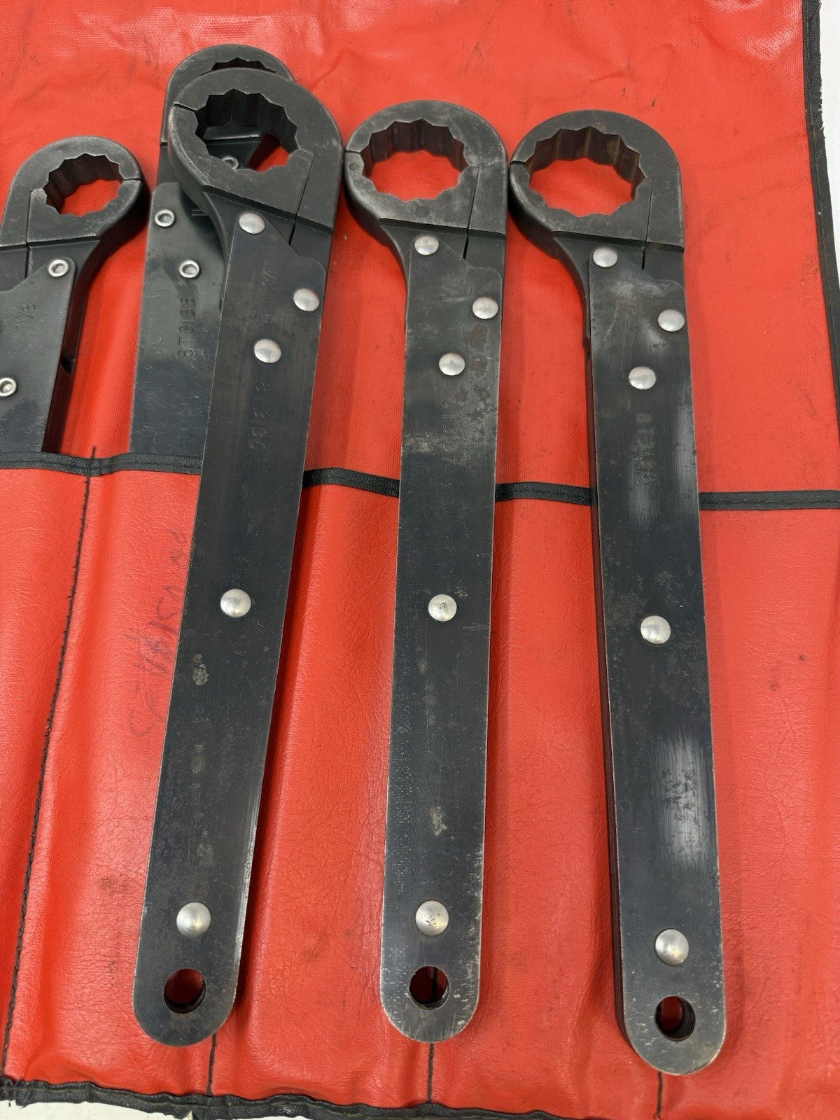 Caterpillar Service Tool Large Ratcheting Flare Nut Wrench Set 8T3227 AS IS*